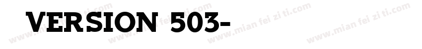 宋体Version 503字体转换